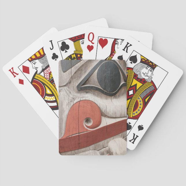 Baralho Polos de Totem no Museu do Patrimônio da Haida (Verso)