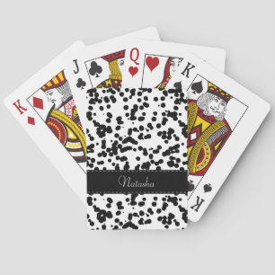 Baralho Pontos Dalmatian preto e branco