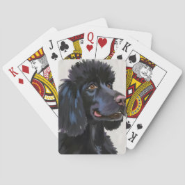 Baralho Poodle Preto | Pet Aquarela Cachorro