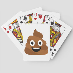 Baralho Poop Emoji Jogando Cartões