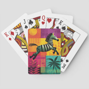 Baralho Pop da selva de zebra voadora
