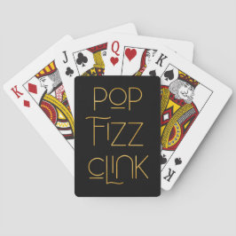 Baralho Pop Fizz Clink Elegante Tipografia