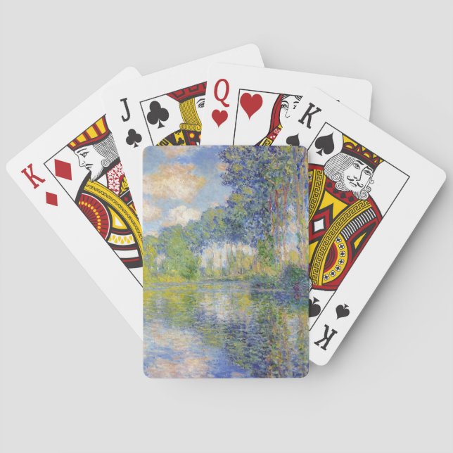 Baralho Poplars on the River Epte (por Claude Monet) (Verso)