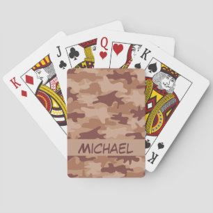 Baralho Póquer personalizado nome da camuflagem de Brown