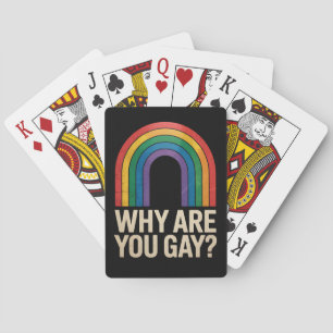 Baralho Por Que Você Está Engraçado Com Gay Rainbow LGBTQ