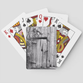 Baralho Porta do celeiro em preto e branco