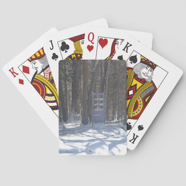 Baralho Porta para a Bicicleta Florestal Jogando Cartões (Verso)