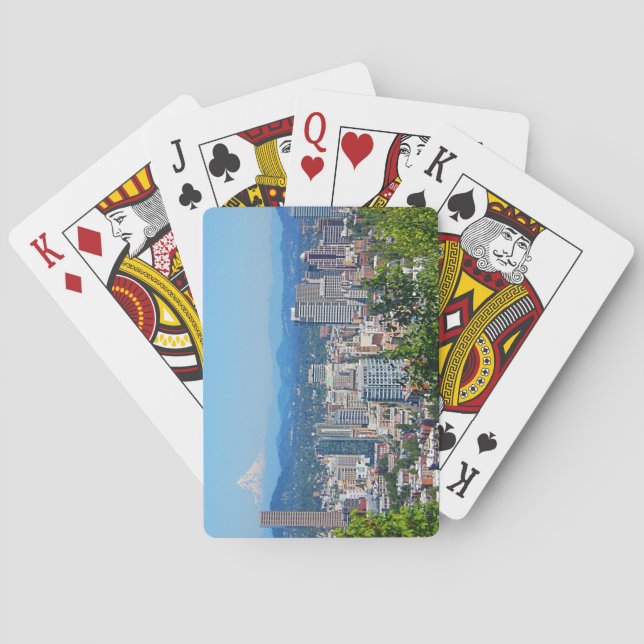Baralho Portland Skyline Mount Hood Playing Cards (Verso)