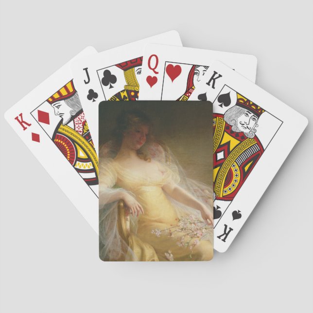 Baralho Portrait of a Woman (oil on canvas) (Verso)