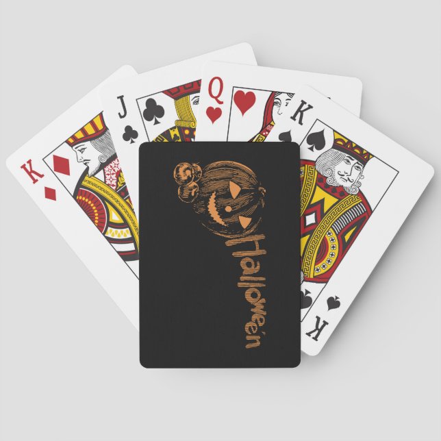 Baralho Posse de Halloween Jack o Lanterns (Verso)