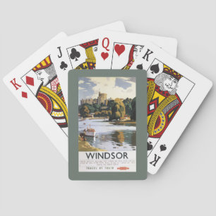 Baralho Poster britânico de Tamisa do castelo de Windsor