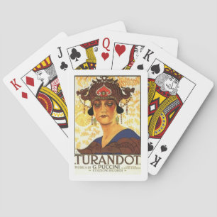 Baralho poster de 1926 - Turandot por Puccini