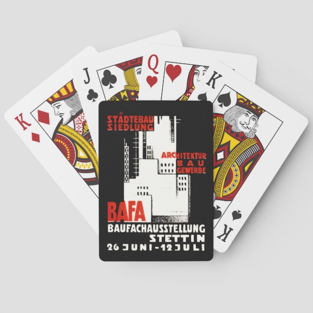 Baralho poster de Exposição de Construção de 1925 (Verso)