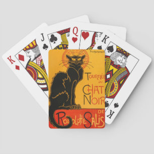 Baralho Poster de Steinlen no Halloween do Gato Negro