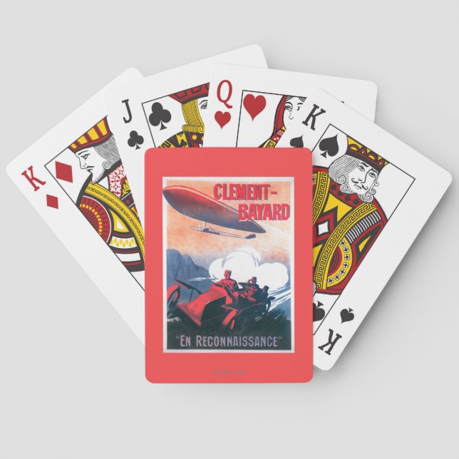 Baralho Poster do promocional do dirigível de Adjudant (Verso)