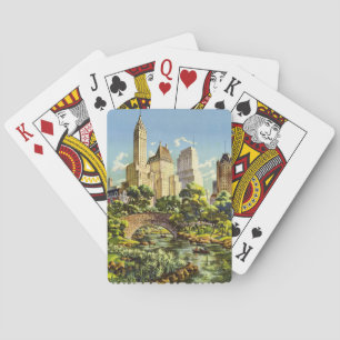 Baralho Poster vintage Central Park Nova Iorque