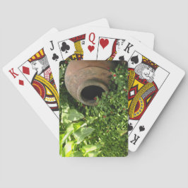 Baralho Potência no Jardim Jogando Cartões