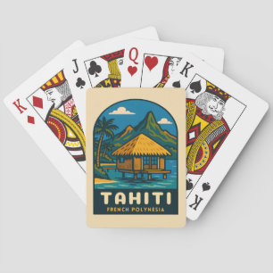 Baralho Praia da Polinésia Francesa de Tahiti Viagens vint