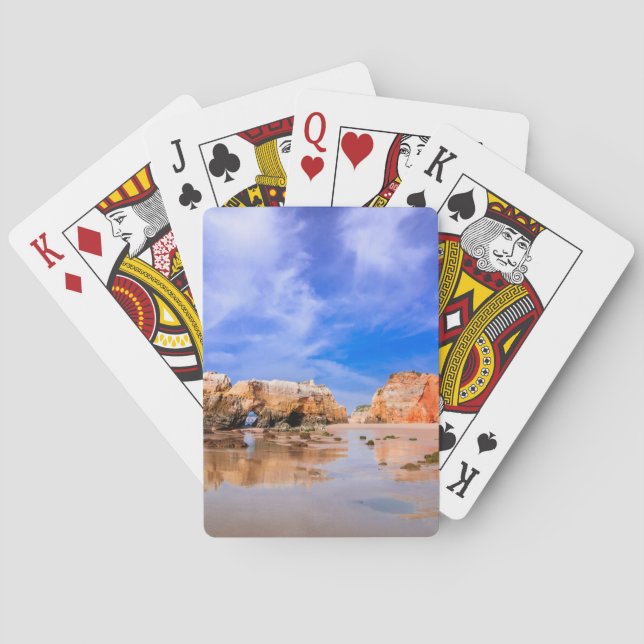 Baralho Praia da rocha Portugal (Verso)