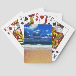 Baralho Praia exótica nebulosa