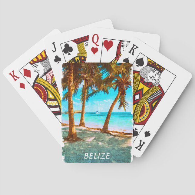 Baralho Praia Tropical de Belize  (Verso)