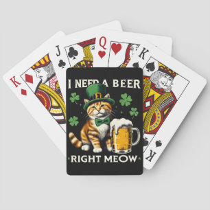 Baralho Preciso De Uma Cerveja À Direita, Rua De Gato.