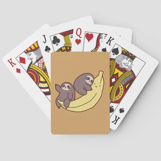 Baralho Preguiças gigantes da banana (Verso)