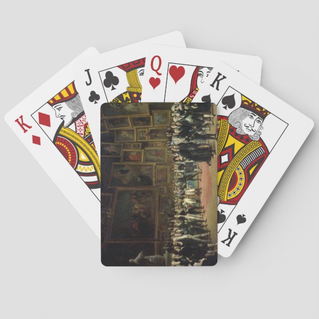 Baralho Prêmios de apresentação de Charles X aos artistas (Verso)