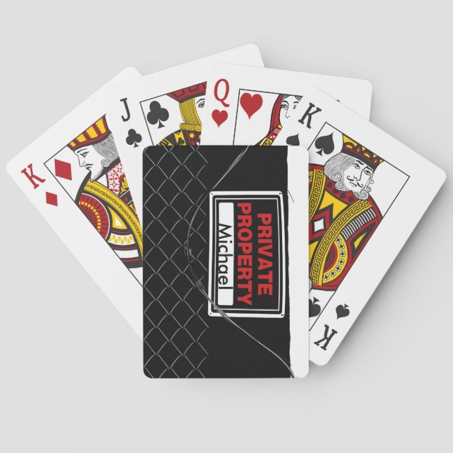 Baralho Presente de Excelente único monograma Legal de div (Verso)