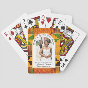 Baralho Presente de Favor de Casamento Kente Ganês African