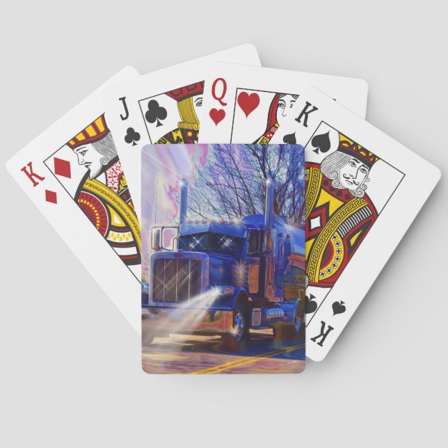 Baralho Presente de transporte pesado de caminhões-cistern (Verso)