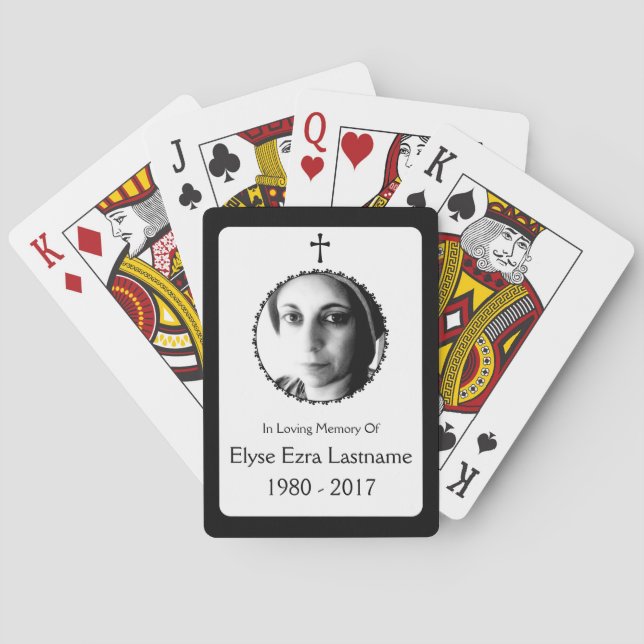 Baralho presente elegante de cruz (Verso)