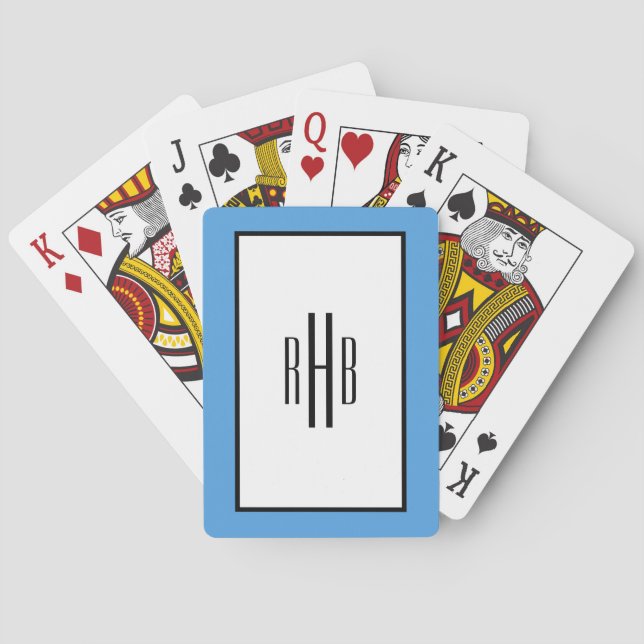 Baralho Presente Monogrammed do póquer dos cartões de jogo (Verso)