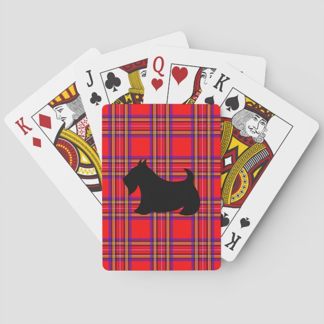 Baralho Presentes de Cartas de Jogar do Terrier Escocês (Verso)