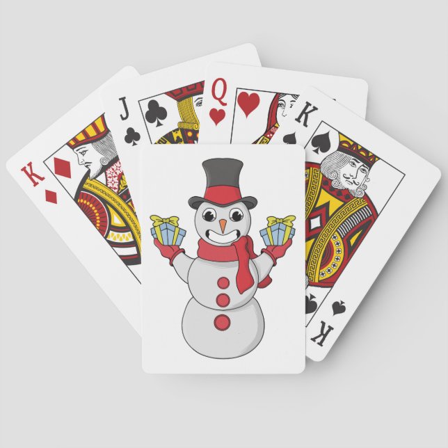 Baralho Presentes de Snowman (Verso)