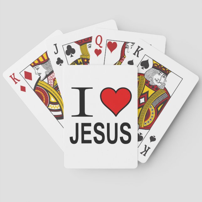 Baralho Presentes Jesus Eu Amo Jesus (Verso)
