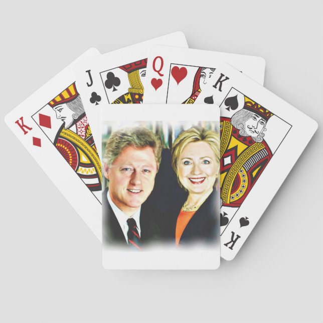 Baralho Presidente Bill Clinton e Presidente Hillary Clint (Verso)