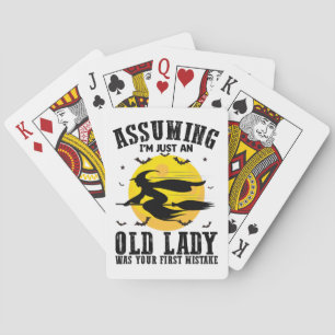 Baralho Presumindo Que Sou Apenas Uma Velhinha Foi Sua Pri