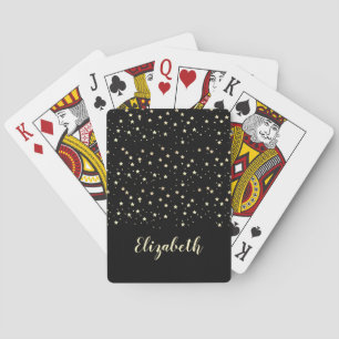 Baralho Preto conhecido personalizado das estrelas