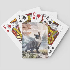 Baralho Preto e Branco Fluffy Cat.