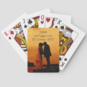 Baralho Primeiro ano de aniversário de casamento