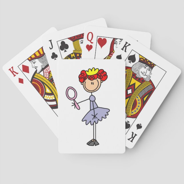 Baralho Princesa de Cabelo Vermelho (Verso)