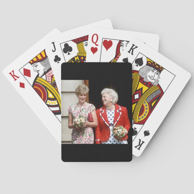 Baralho Princesa Diana-Barbara Bush (Verso)