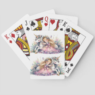 Baralho Princesa Unicórnio Pastel Conto de Fadas Fantasia