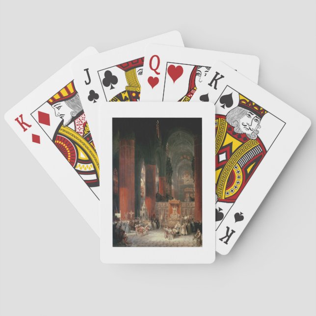 Baralho Procissão na Catedral de Sevilha, 1833 (petróleo s (Verso)