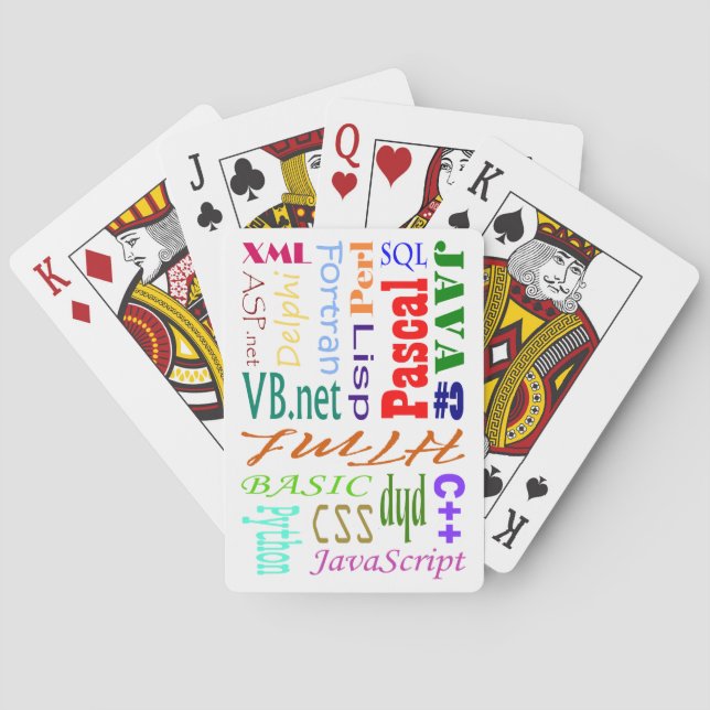 Baralho Programadores de computador tocando placas (Verso)