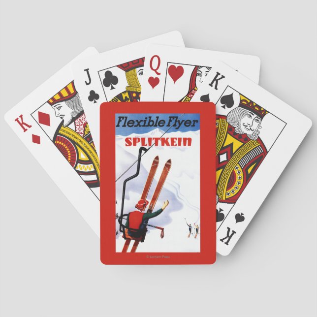 Baralho Promo de madeira dos esquis de Splitkein do (Verso)