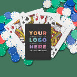Baralho Promocional comercial personalizado preto<br><div class="desc">Apresentando as nossas placas de jogar preto com a marca do Promocional de logotipo comercial personalizado - a combinação perfeita de estilo, sofisticação e poder do marketing! Essas placas de jogo foram projetadas para elevar a marca da sua empresa para o próximo nível, apresentando seu próprio logotipo exibido com destaque...</div>