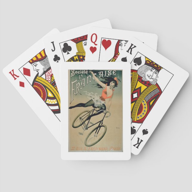 Baralho Propaganda de poster de "La Francaise Societe", (Verso)