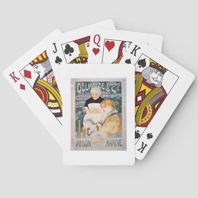 Baralho Propaganda para Delhaize, irmãos e Co. no th (Verso)